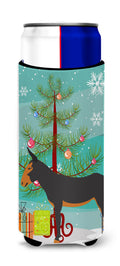 Catalan Donkey Christmas Slim Can Hugger , Insulated Foam Hugger for 12 oz Slim Cans, Beer Bottles & Water Bottles, Printed in USA