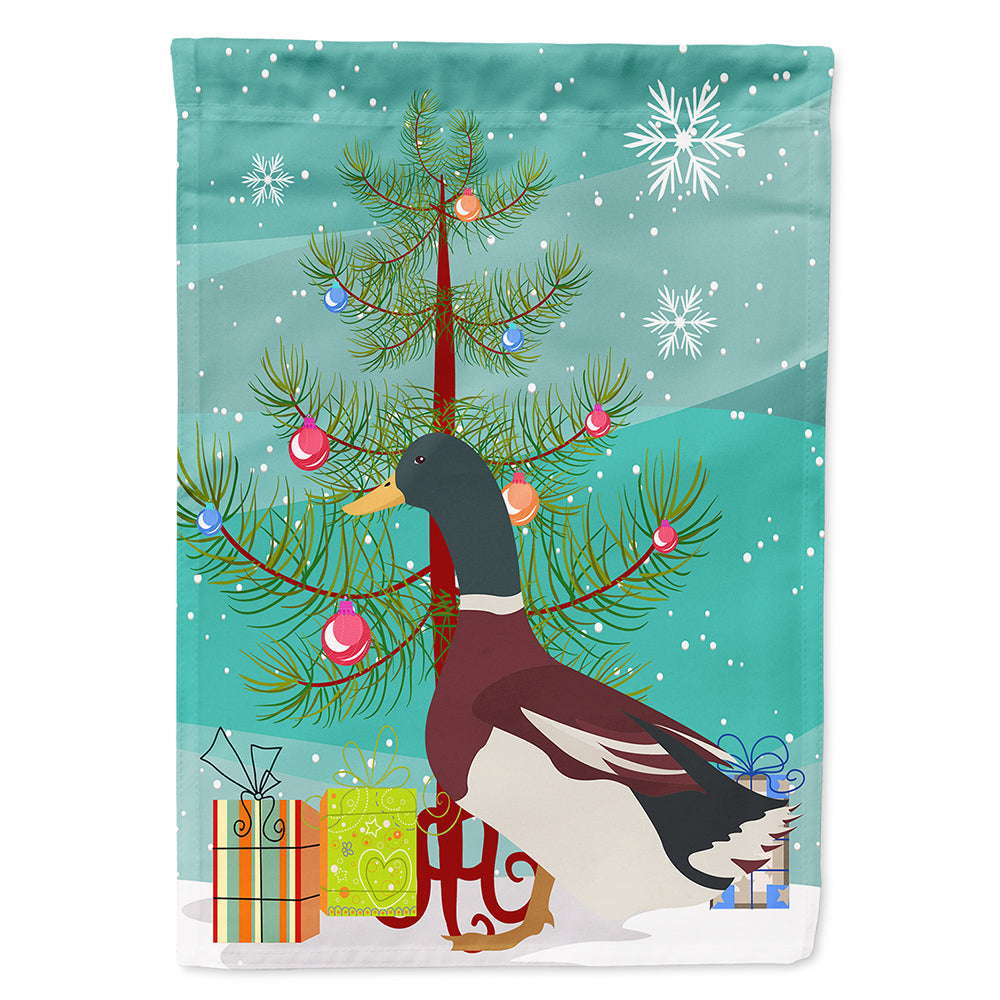 Rouen Duck Christmas House Flag 28x40 Porch Sleeve Pole Decorative Outside Yard Banner Artwork Wall Hanging, Polyester