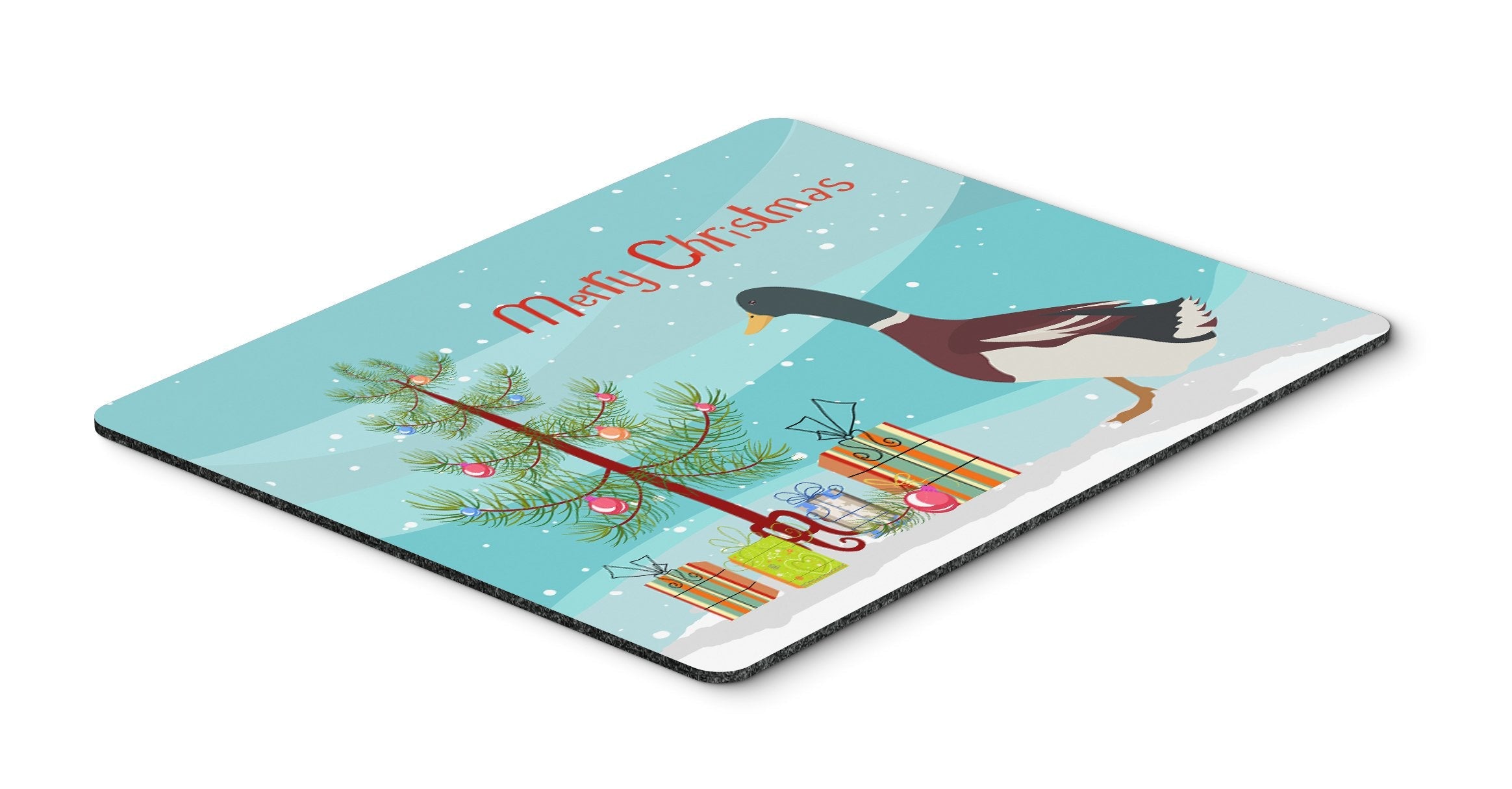 Rouen Duck Christmas Mouse Pad, Heat Resistant Trivet Hot Pad , Non Slip Rubber Desk Mat, Kitchen Counter Protector, Home Office Decor Gift