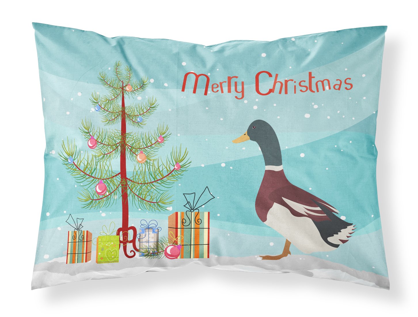 Rouen Duck Christmas Standard Pillowcase Lightweight Super Soft Easy Care Decorative Artwork Pillowcase, Standard