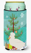Crested Duck Christmas Tall Boy Hugger Can Cooler Sleeve Machine Washable Drink Collapsible Insulator Beverage Insulated Holder