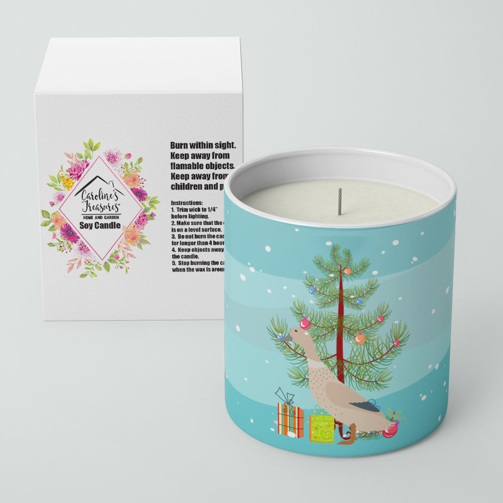 West Harlequin Duck Christmas Decorative Soy Candle Nature Soy Wax Essential Oil Home Decor Ideal for Bedroom Kitchen Bath Office Gift, 10 oz