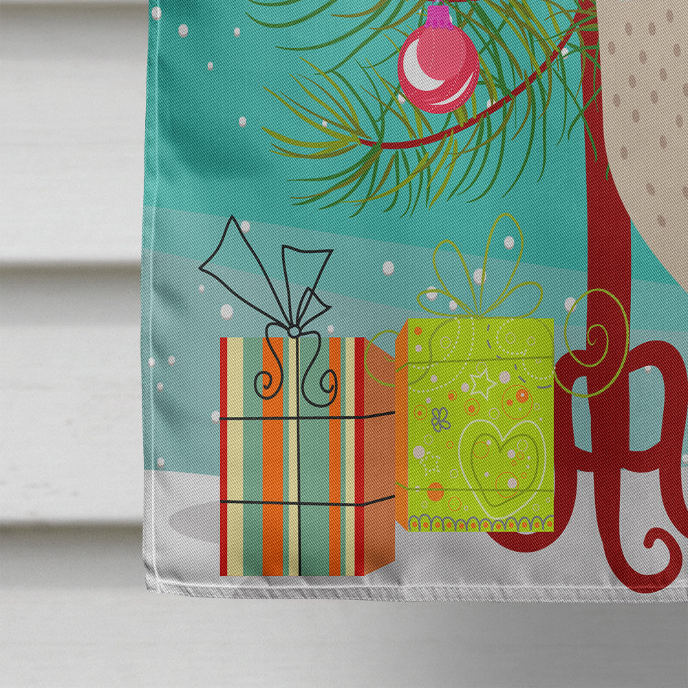 West Harlequin Duck Christmas House Flag 28x40 Porch Sleeve Pole Decorative Outside Yard Banner Artwork Wall Hanging, Polyester