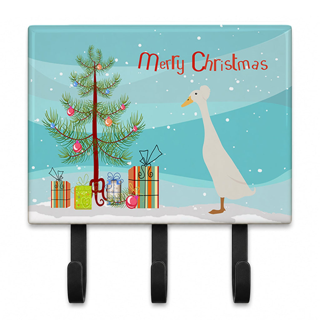 Bali Duck Christmas Leash or Key Holder Wall Hooks, Coat Rack Wall Mount, for Hanging Keys, Towels, Aprons, Leashes