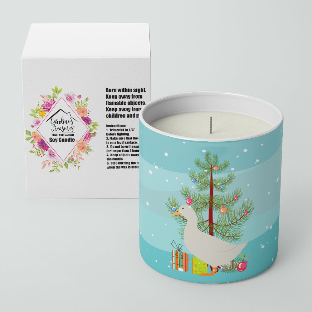 American Pekin Duck Christmas Decorative Soy Candle Nature Soy Wax Essential Oil Home Decor Ideal for Bedroom Kitchen Bath Office Gift, 10 oz