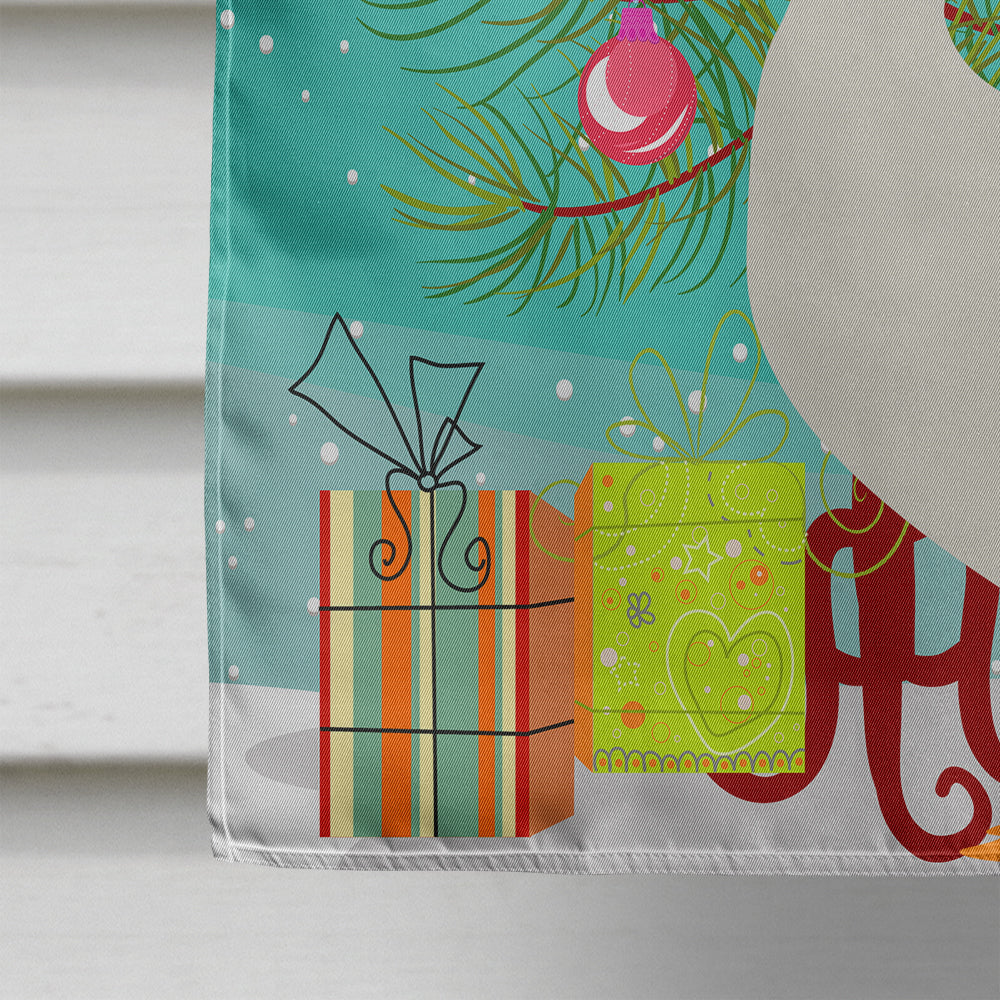American Pekin Duck Christmas House Flag 28x40 Porch Sleeve Pole Decorative Outside Yard Banner Artwork Wall Hanging, Polyester