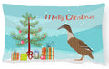 Dutch Hook Bill Duck Christmas Decorative Throw Pillow 12x16 Indoor Outdoor Accent Cushion, Fabric Cover with Insert for Sofa, Bed, Porch & Living Room