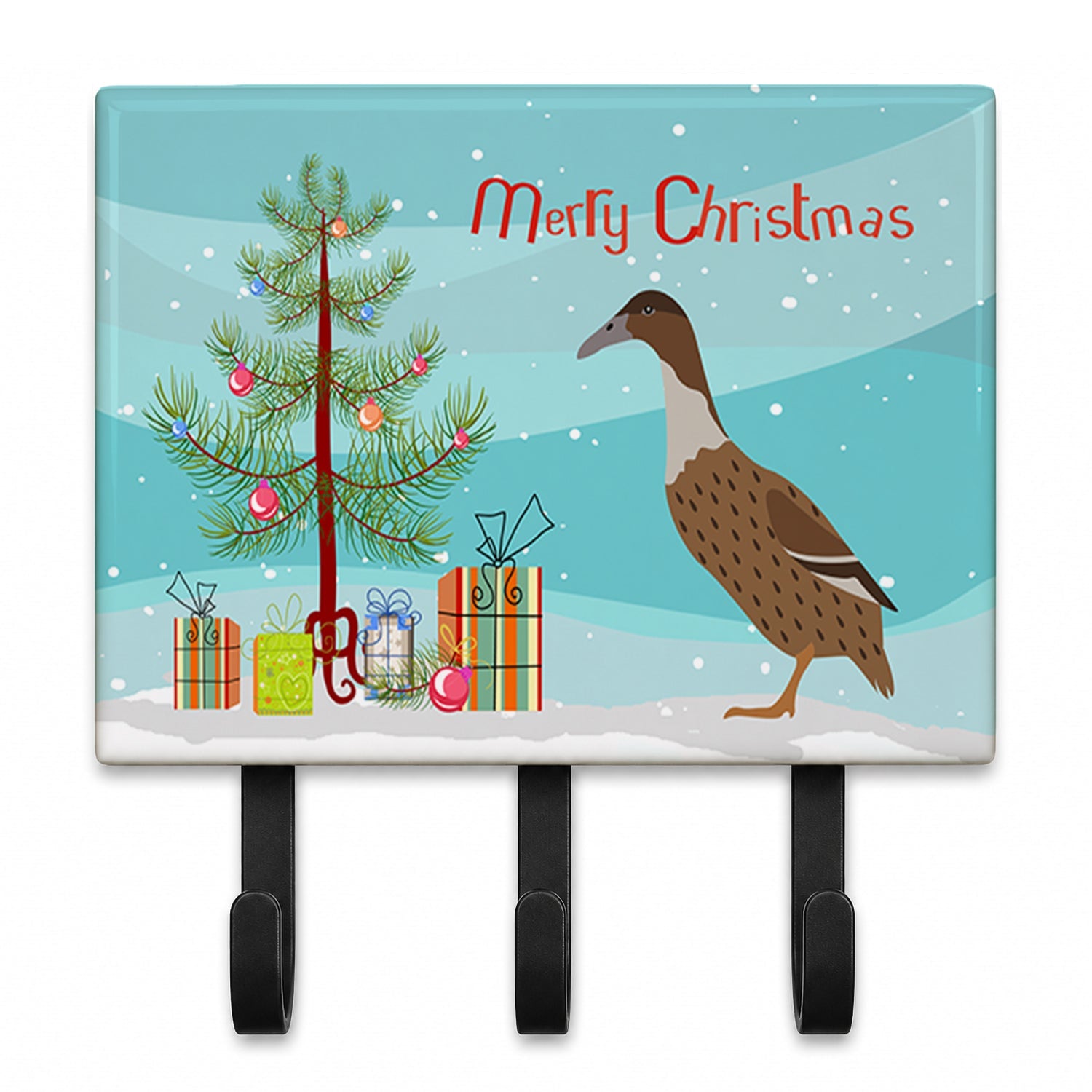 Dutch Hook Bill Duck Christmas Leash or Key Holder Wall Hooks, Coat Rack Wall Mount, for Hanging Keys, Towels, Aprons, Leashes