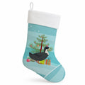 Blue Swedish Duck Christmas Holiday Stocking Double-Sided Print, Polyester Suede,11x18, Made in USA