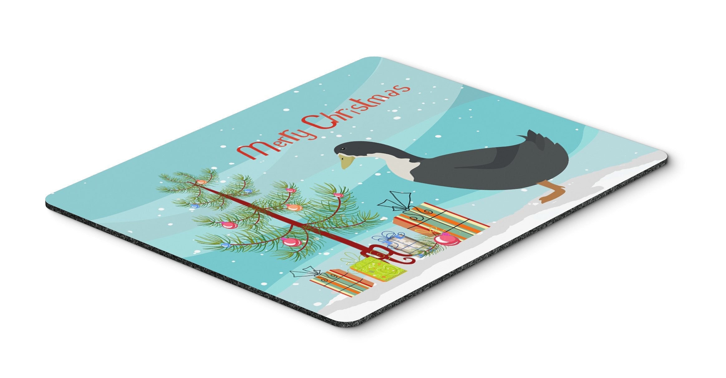 Blue Swedish Duck Christmas Mouse Pad, Heat Resistant Trivet Hot Pad , Non Slip Rubber Desk Mat, Kitchen Counter Protector, Home Office Decor Gift