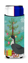 Blue Swedish Duck Christmas Slim Can Hugger , Insulated Foam Hugger for 12 oz Slim Cans, Beer Bottles & Water Bottles, Printed in USA