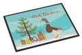 Saxony Sachsenente Duck Christmas Doormat Indoor Outdoor 18H X 27W Front Door Mat Rugs for Entryway, Non Slip Washable