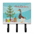 Saxony Sachsenente Duck Christmas Leash or Key Holder Wall Hooks, Coat Rack Wall Mount, for Hanging Keys, Towels, Aprons, Leashes
