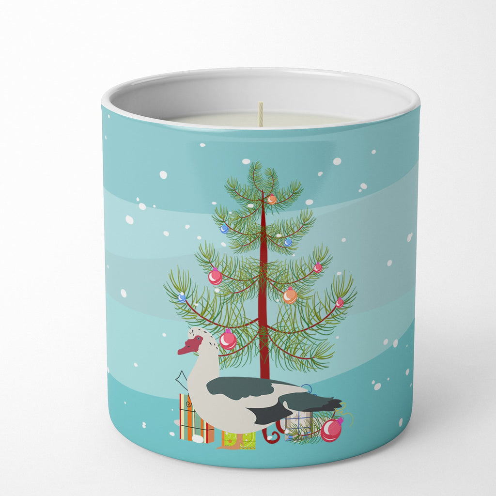 Muscovy Duck Christmas Decorative Soy Candle Nature Soy Wax Essential Oil Home Decor Ideal for Bedroom Kitchen Bath Office Gift, 10 oz