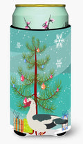 Muscovy Duck Christmas Tall Boy Hugger Can Cooler Sleeve Machine Washable Drink Collapsible Insulator Beverage Insulated Holder