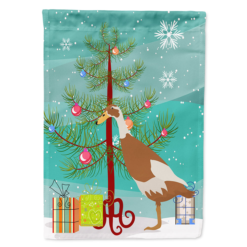Indian Runner Duck Christmas House Flag 28x40 Porch Sleeve Pole Decorative Outside Yard Banner Artwork Wall Hanging, Polyester