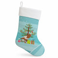 Indian Runner Duck Christmas Holiday Stocking Double-Sided Print, Polyester Suede,11x18, Made in USA