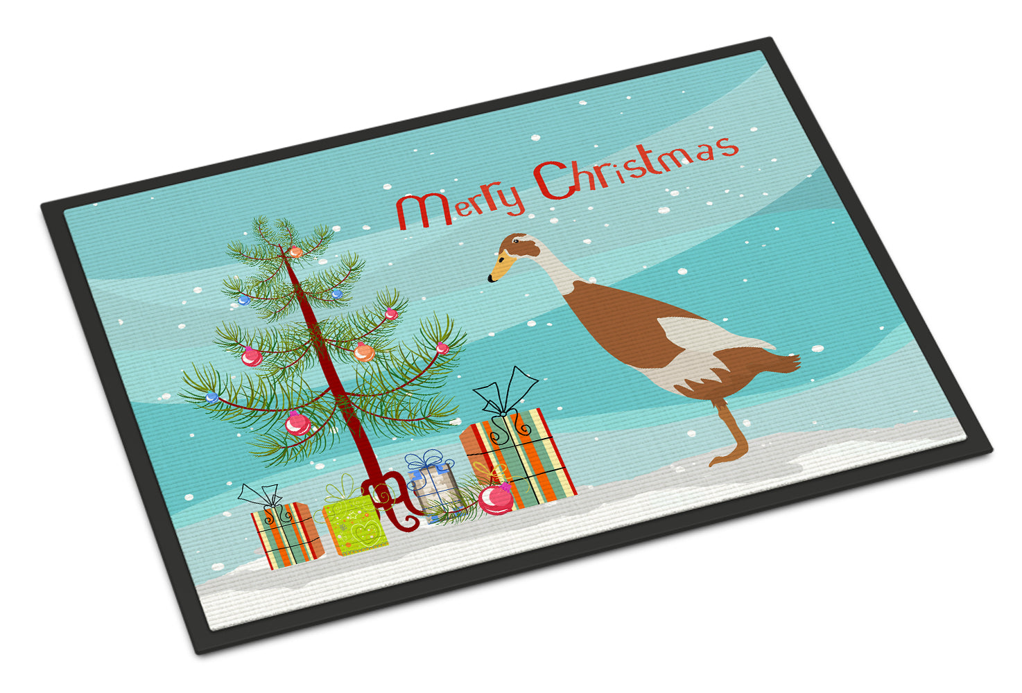 Indian Runner Duck Christmas Doormat Indoor Outdoor 24H X 36W Front Door Mat Rugs for Entryway, Non Slip Washable Low Pile,
