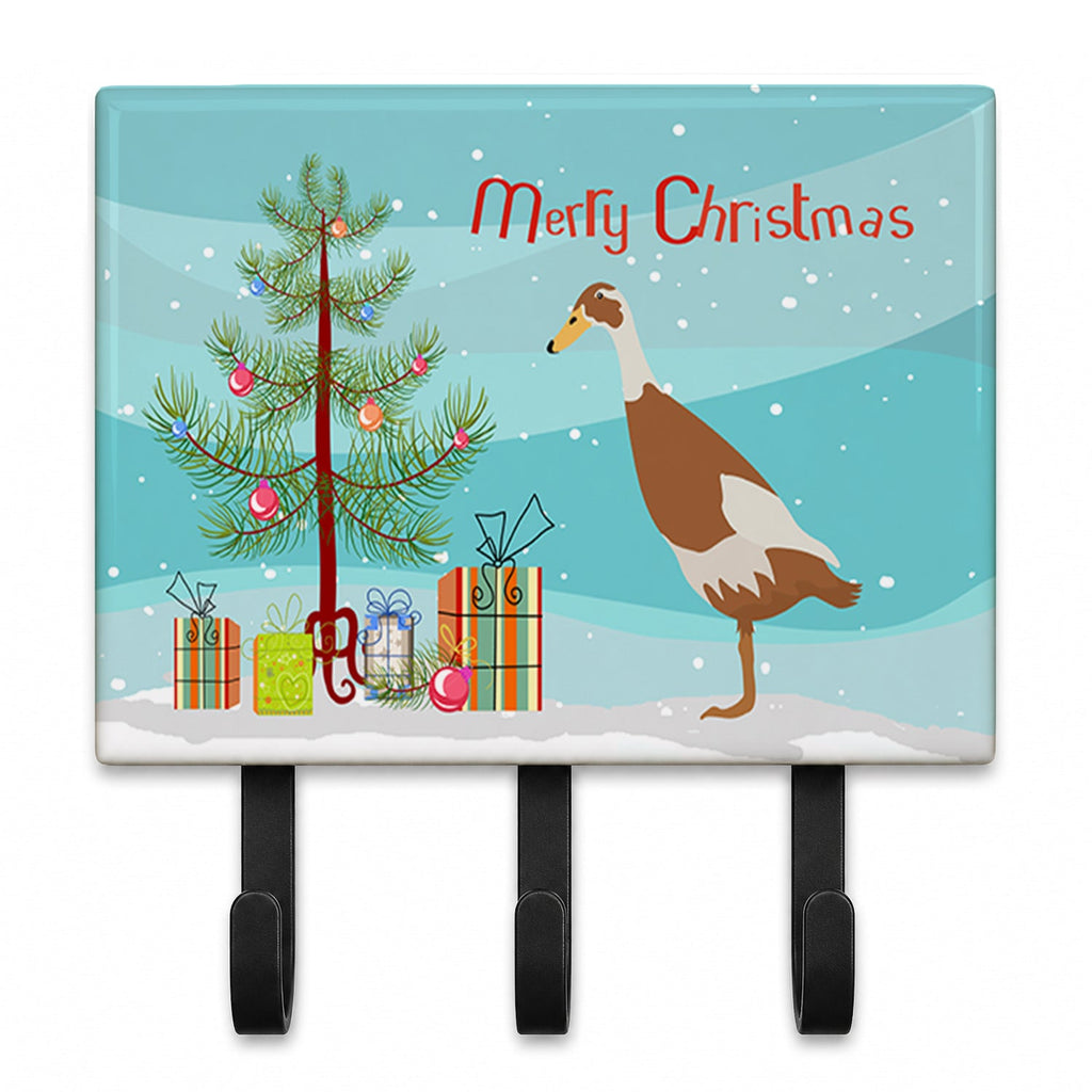 Indian Runner Duck Christmas Leash or Key Holder Wall Hooks, Coat Rack Wall Mount, for Hanging Keys, Towels, Aprons, Leashes