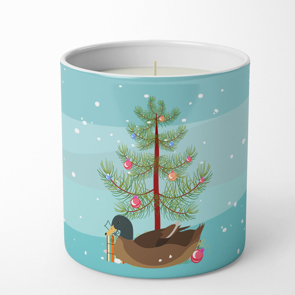 Khaki Campbell Duck Christmas Decorative Soy Candle Nature Soy Wax Essential Oil Home Decor Ideal for Bedroom Kitchen Bath Office Gift, 10 oz