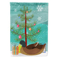 Khaki Campbell Duck Christmas House Flag 28x40 Porch Sleeve Pole Decorative Outside Yard Banner Artwork Wall Hanging, Polyester