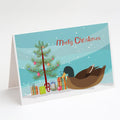 Khaki Campbell Duck Christmas Greeting Cards Pack of 8 Blank Cards with Envelopes Whimsical A7 Size 5x7