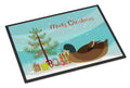 Khaki Campbell Duck Christmas Doormat Indoor Outdoor 24H X 36W Front Door Mat Rugs for Entryway, Non Slip Washable Low Pile,