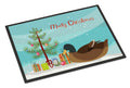 Khaki Campbell Duck Christmas Doormat Indoor Outdoor 18H X 27W Front Door Mat Rugs for Entryway, Non Slip Washable