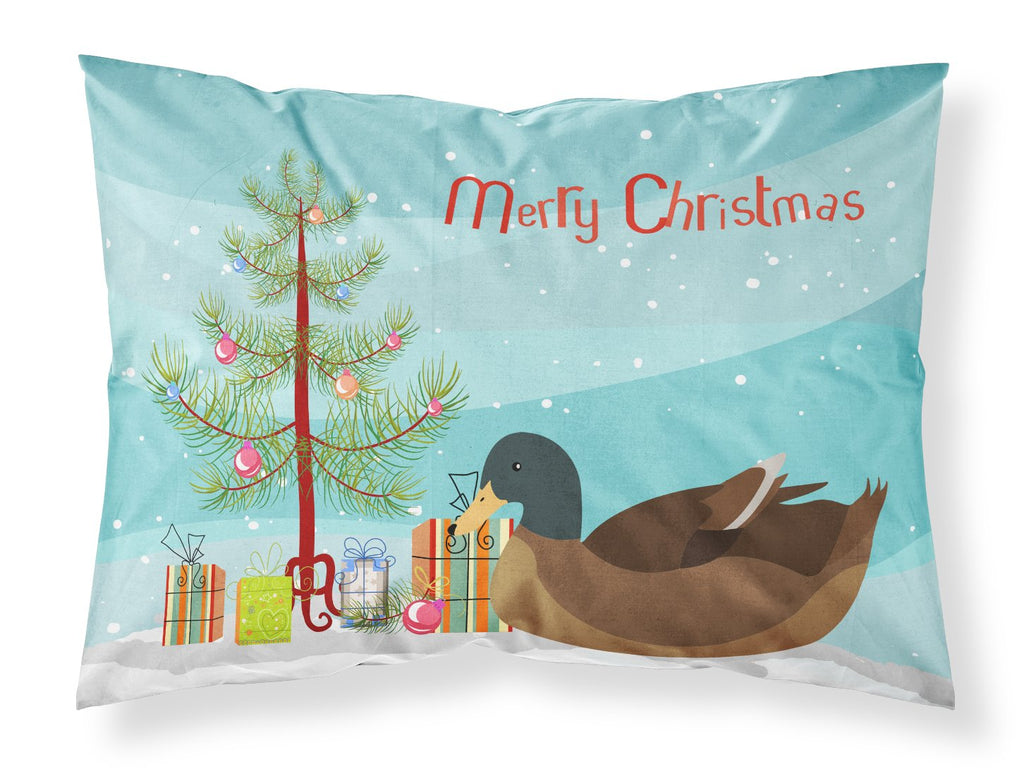 Khaki Campbell Duck Christmas Standard Pillowcase Lightweight Super Soft Easy Care Decorative Artwork Pillowcase, Standard