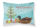 Khaki Campbell Duck Christmas Standard Pillowcase Lightweight Super Soft Easy Care Decorative Artwork Pillowcase, Standard