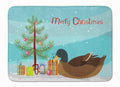 Khaki Campbell Duck Christmas Memory Foam Kitchen Mat Machine Washable Anti-Fatigue Cushion Comfort Bath or Kitchen Rug
