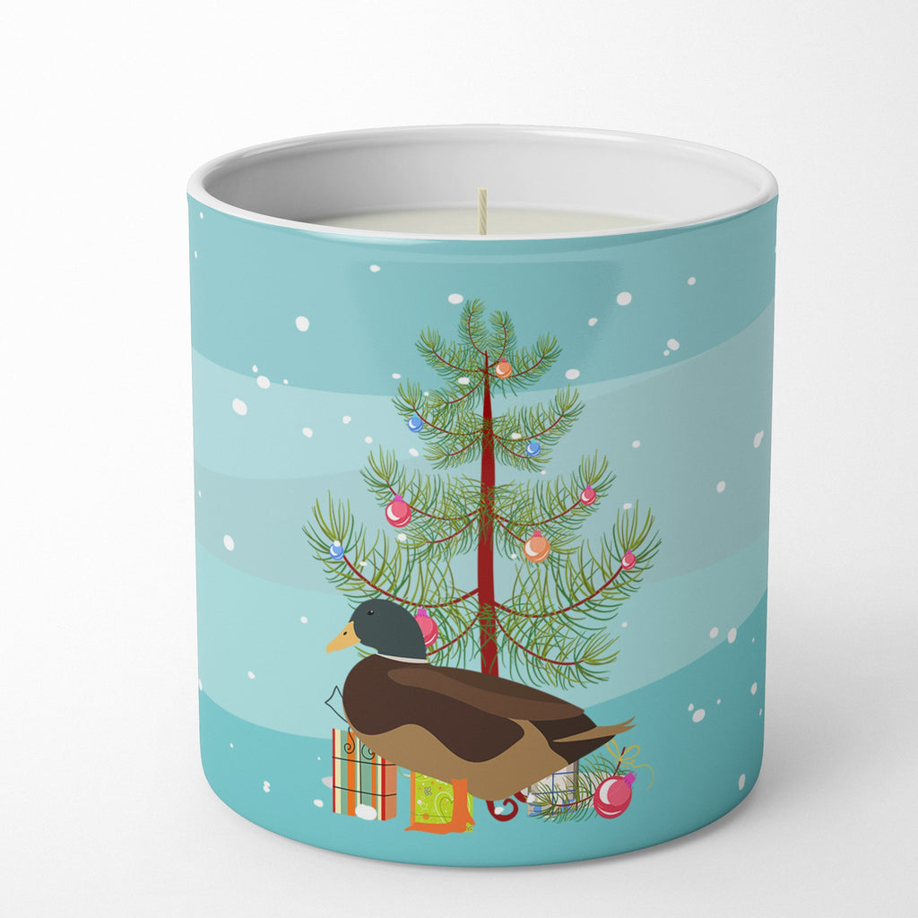 Silver Bantam Duck Christmas Decorative Soy Candle Nature Soy Wax Essential Oil Home Decor Ideal for Bedroom Kitchen Bath Office Gift, 10 oz