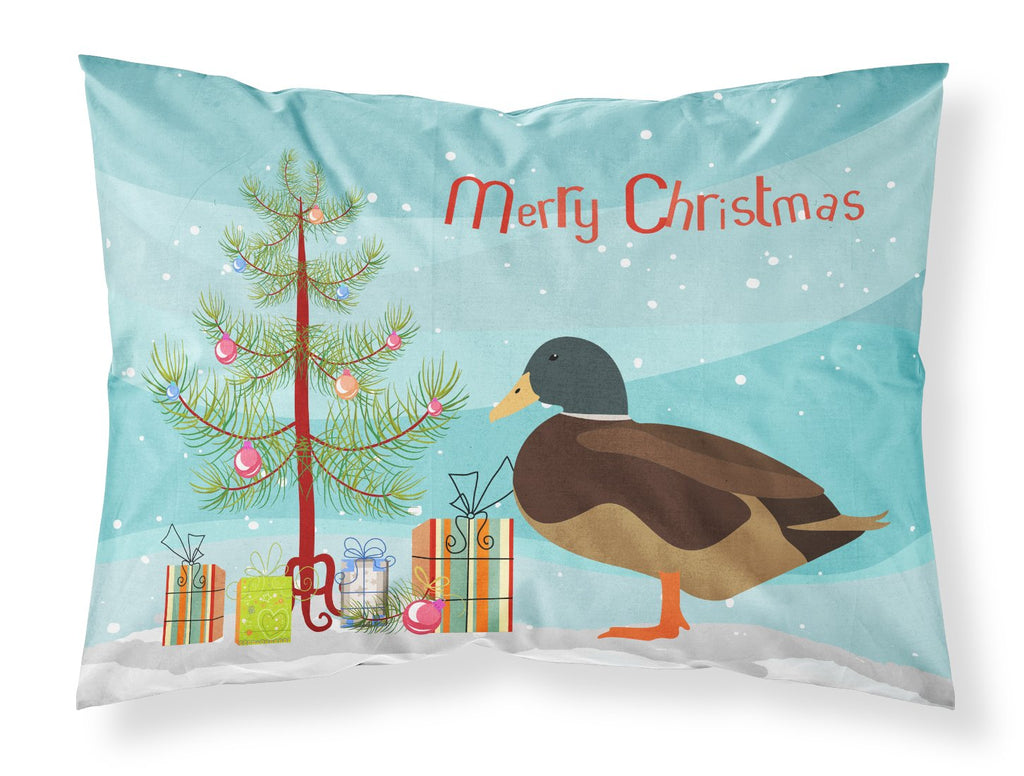 Silver Bantam Duck Christmas Standard Pillowcase Lightweight Super Soft Easy Care Decorative Artwork Pillowcase, Standard