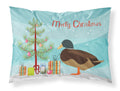 Silver Bantam Duck Christmas Standard Pillowcase Lightweight Super Soft Easy Care Decorative Artwork Pillowcase, Standard