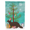 Sable Marten Christmas House Flag 28x40 Porch Sleeve Pole Decorative Outside Yard Banner Artwork Wall Hanging, Polyester