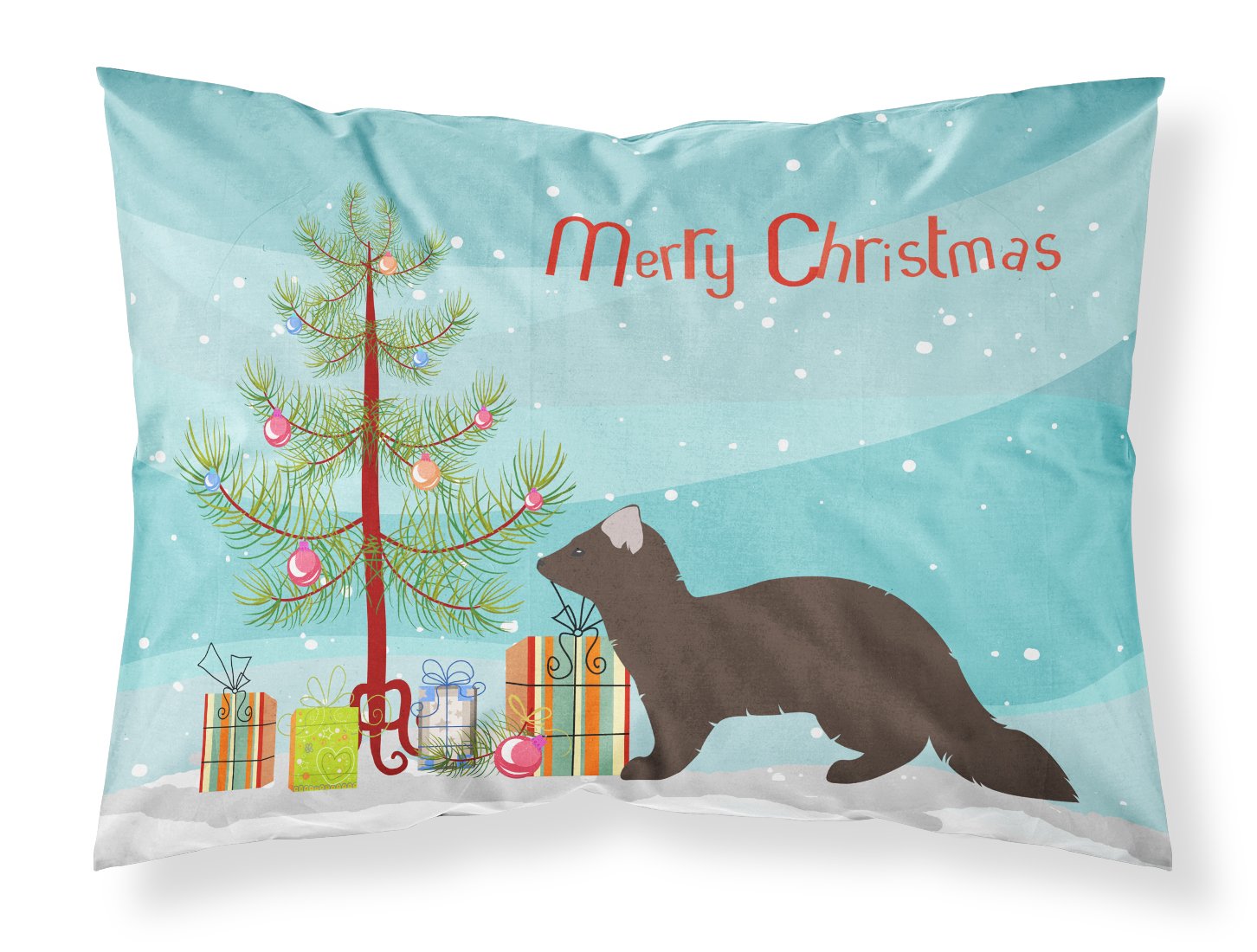 Sable Marten Christmas Standard Pillowcase Lightweight Super Soft Easy Care Decorative Artwork Pillowcase, Standard