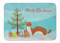Weasel Christmas Memory Foam Kitchen Mat Machine Washable Anti-Fatigue Cushion Comfort Bath or Kitchen Rug