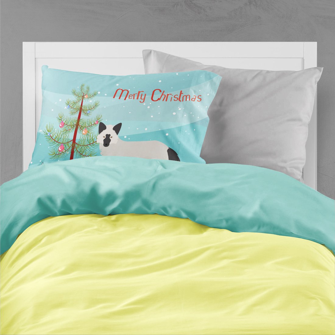 Silver Fox Christmas Standard Pillowcase Lightweight Super Soft Easy Care Decorative Artwork Pillowcase, Standard