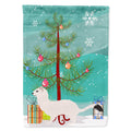 Stoat Short-tailed Weasel Christmas House Flag 28x40 Porch Sleeve Pole Decorative Outside Yard Banner Artwork Wall Hanging, Polyester