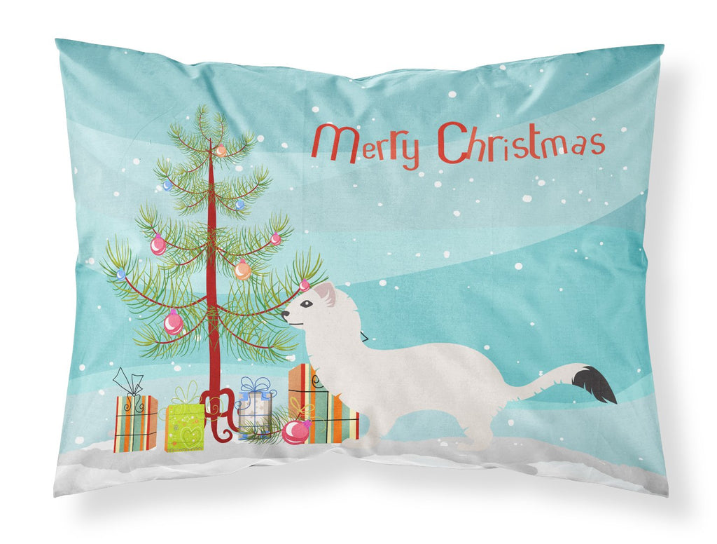 Stoat Short-tailed Weasel Christmas Standard Pillowcase Lightweight Super Soft Easy Care Decorative Artwork Pillowcase, Standard