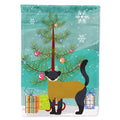 Yellow-Throated Marten Christmas House Flag 28x40 Porch Sleeve Pole Decorative Outside Yard Banner Artwork Wall Hanging, Polyester