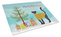 Yellow-Throated Marten Christmas Cutting Board Tempered Glass Kitchen Cutting Surface, Heat Resistant Chopping, Non-Slip Feet, Food Prep & Serving