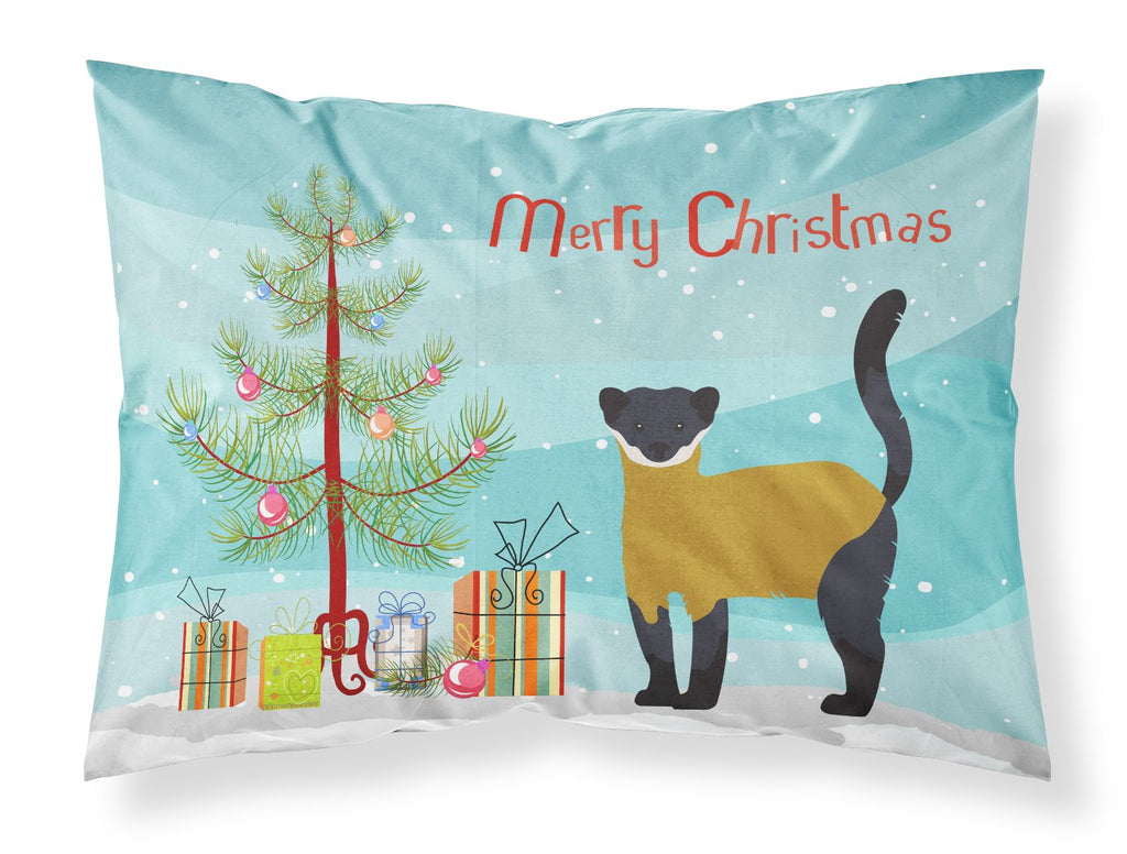 Yellow-Throated Marten Christmas Standard Pillowcase Lightweight Super Soft Easy Care Decorative Artwork Pillowcase, Standard