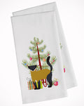 Yellow-Throated Marten Christmas Kitchen Towel Set of 2 White Dish Towels Decorative Bathroom Hand towel for Hand, Face, Hair, Yoga, Tea, Dishcloth, 19 X 28", White