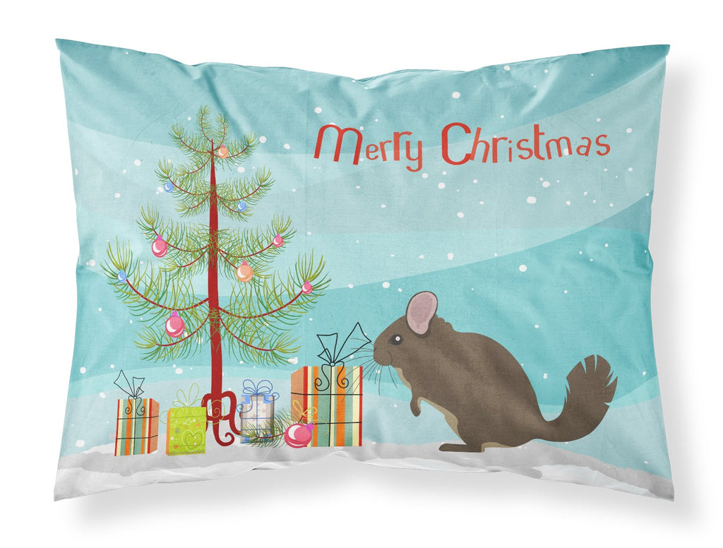 Chinchilla Christmas Standard Pillowcase Lightweight Super Soft Easy Care Decorative Artwork Pillowcase, Standard