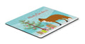 Red Fox Christmas Mouse Pad, Heat Resistant Trivet Hot Pad , Non Slip Rubber Desk Mat, Kitchen Counter Protector, Home Office Decor Gift