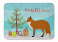 Red Fox Christmas Memory Foam Kitchen Mat Machine Washable Anti-Fatigue Cushion Comfort Bath or Kitchen Rug