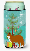 Red Fox Christmas Tall Boy Hugger Can Cooler Sleeve Machine Washable Drink Collapsible Insulator Beverage Insulated Holder