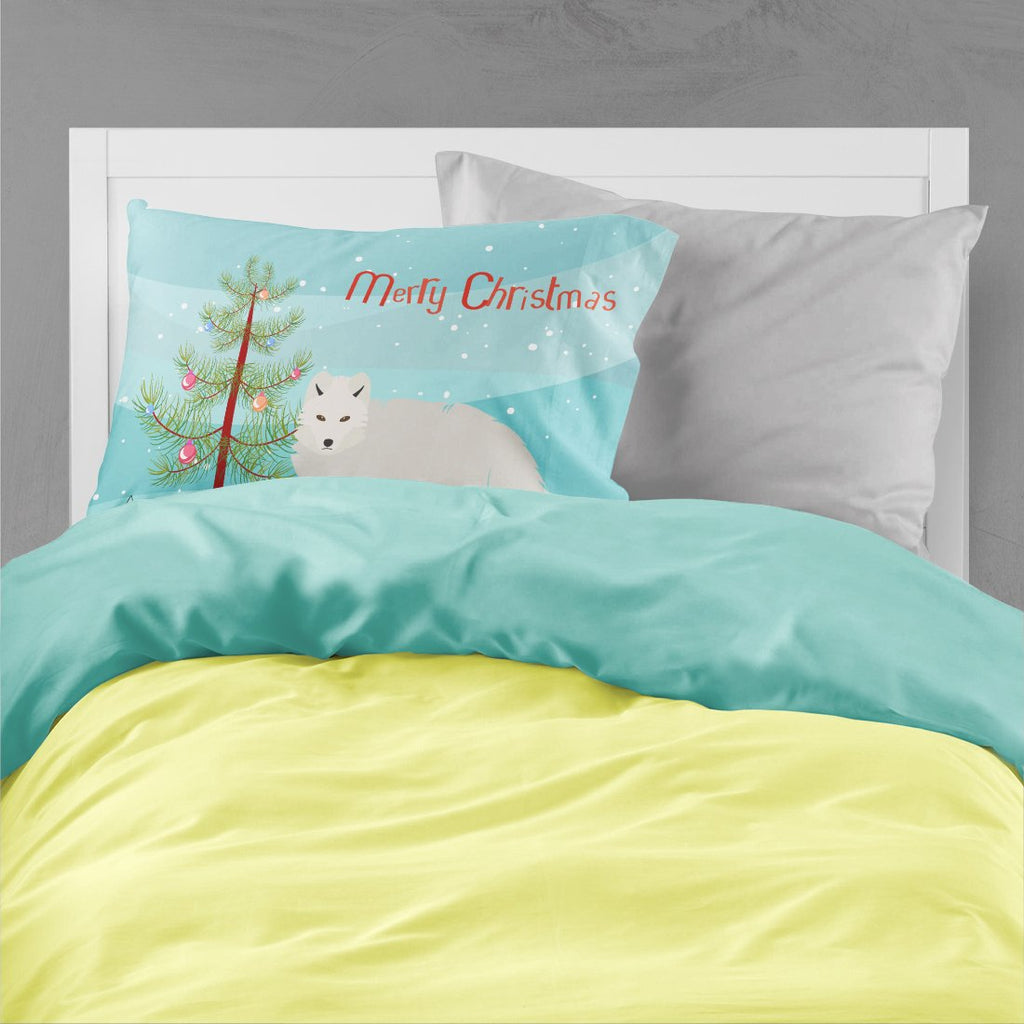 White Arctic Fox Christmas Standard Pillowcase Lightweight Super Soft Easy Care Decorative Artwork Pillowcase, Standard