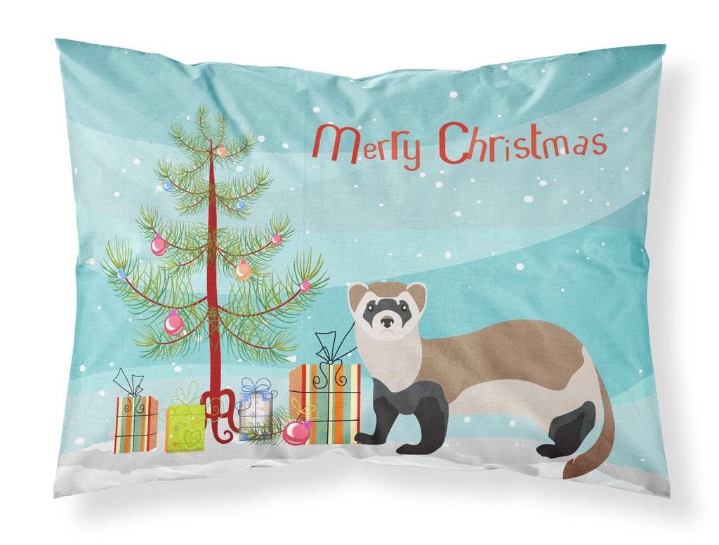 Ferret Christmas Standard Pillowcase Lightweight Super Soft Easy Care Decorative Artwork Pillowcase, Standard